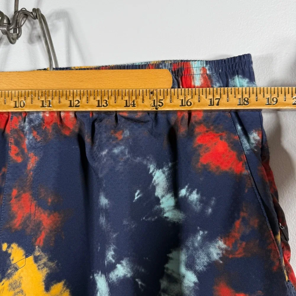 Legends Tie Dye Athletic Shorts Navy Blue XXL